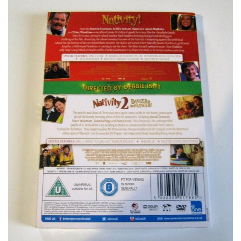 Nativity 1 & 2 New dvd film set
