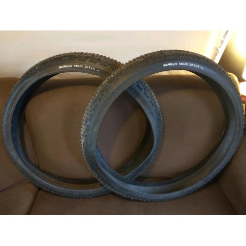 Surly Knard 29x3 120tpi folding tyres