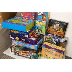 Various board games, Tetris, Hangman Memory Madness, Drinking Game etc
