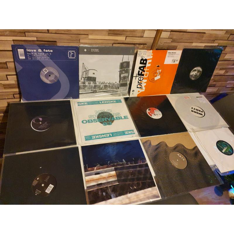 50 X House, Techno, DnB vinyl bundle All in VG+ condition