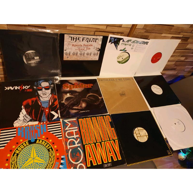 50 X House, Techno, DnB vinyl bundle All in VG+ condition