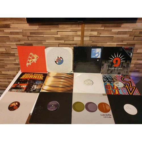 50 X House, Techno, DnB vinyl bundle All in VG+ condition