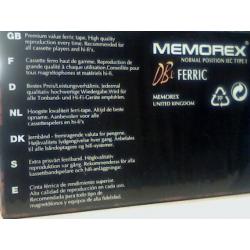 NEW SEALED MEMOREX DBX 60 CASSETTE TAPES. RARE.