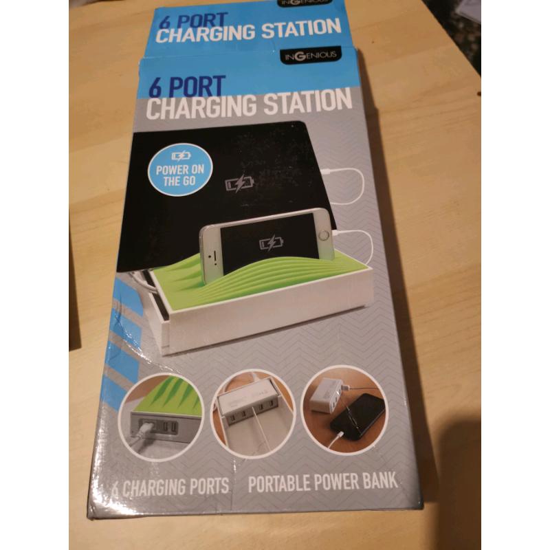 Unique rare design 6 point USB charging and docking station