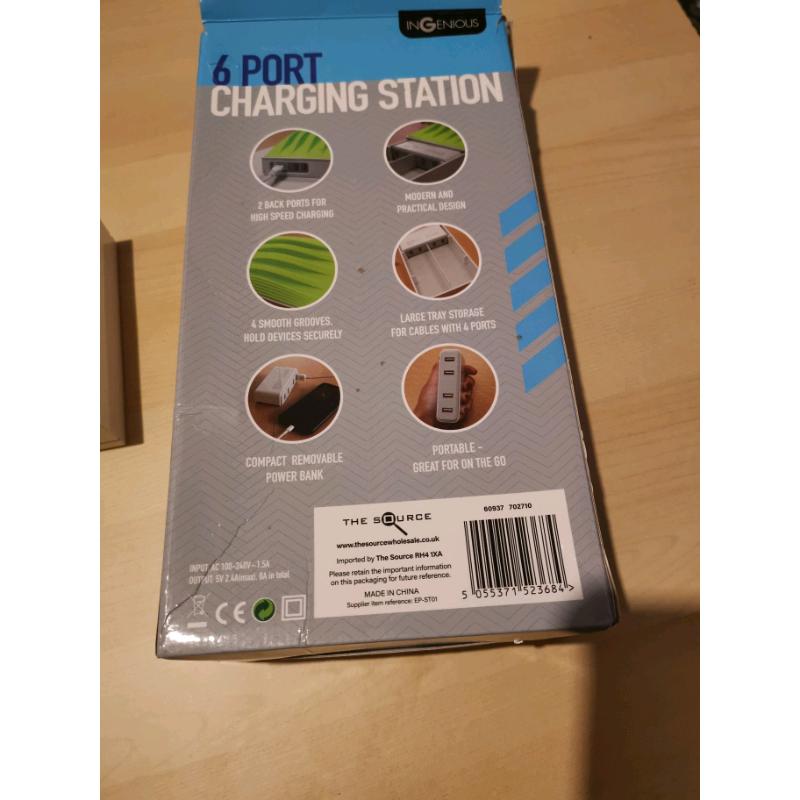 Unique rare design 6 point USB charging and docking station