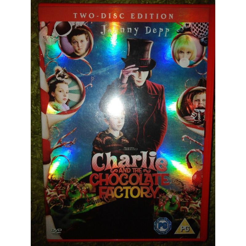 double disc dvd film,charlie and the choclate factory,