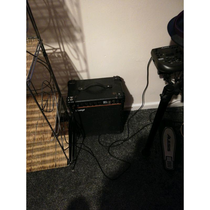 Alesis nitro mesh drum kit with amp