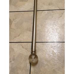 Stainless Steel Curtain Pole 150cm x 28mm