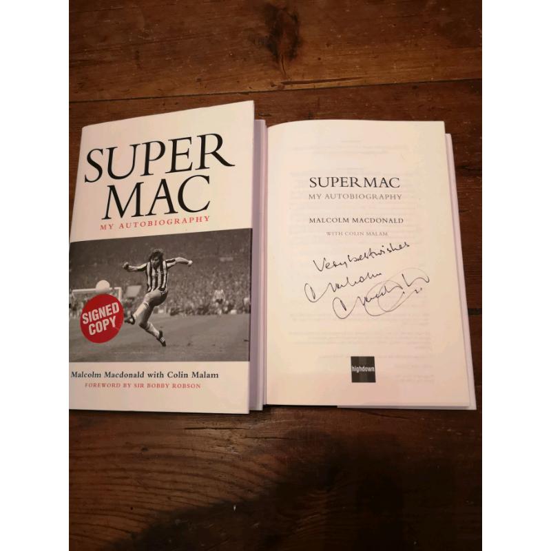 Super Mac signed autobiography