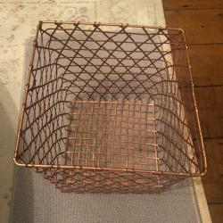 Copper Metal Storage Baskets