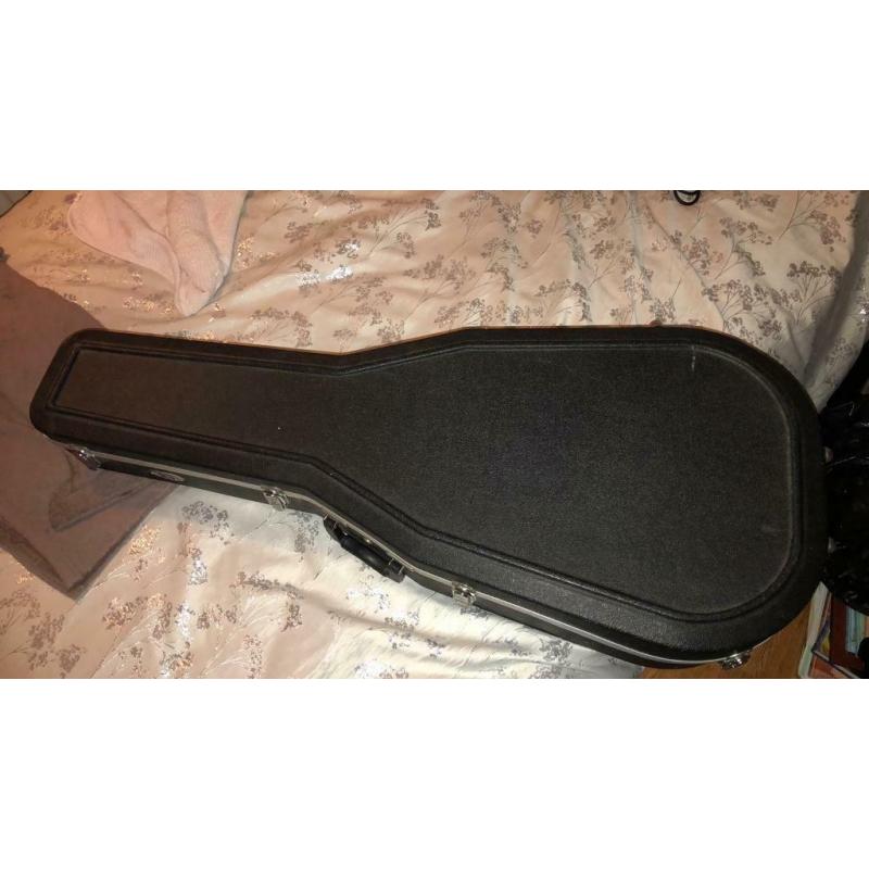 Hard case for acoustic guitar