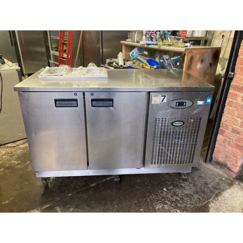 commercial bench counter pizza fridge for pizza meat chiller ddggd