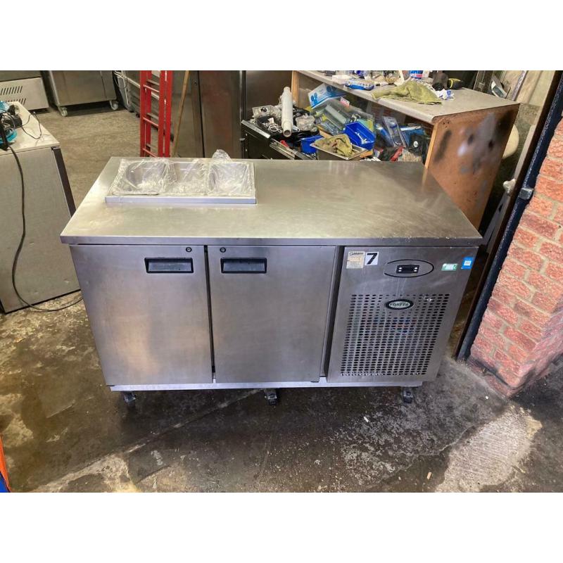 commercial bench counter pizza fridge for pizza meat chiller ddggd