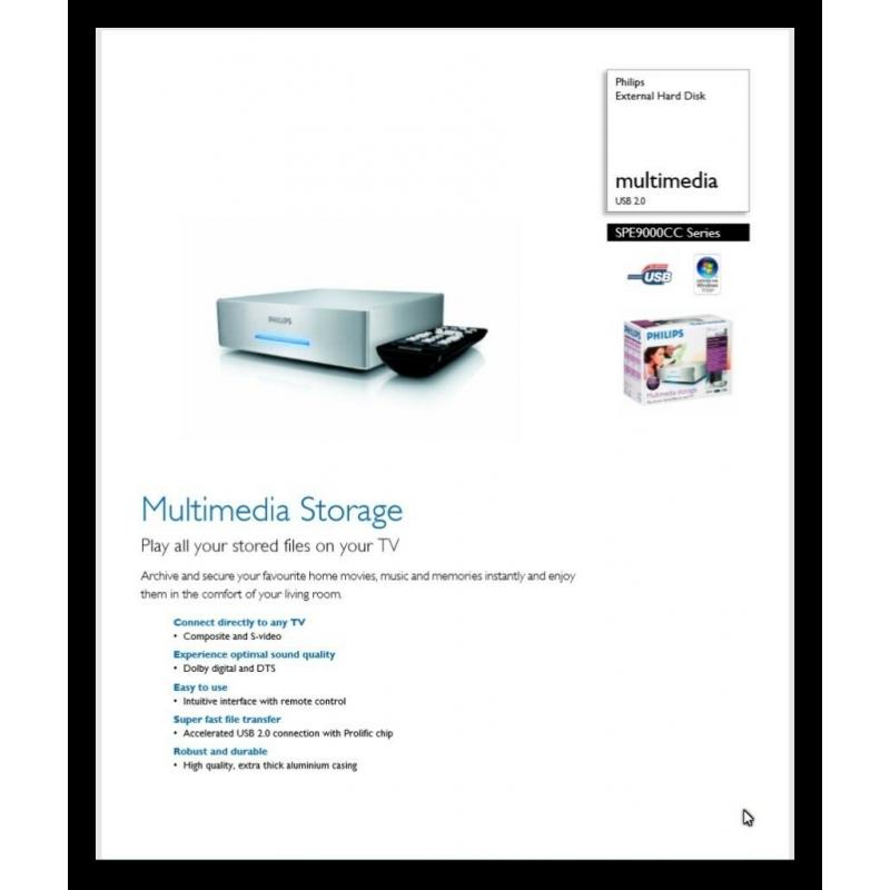 PHILLIPS 500GB MULTIMEDIA SYSTEM