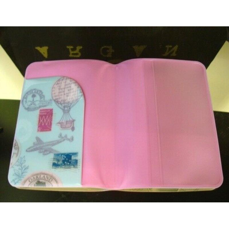 Waterproof Retro Vintage Novelty UK & EU PASSPORT HOLDER - Travel Wallet Protector Cover