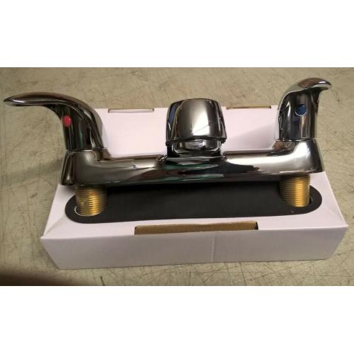 CHROME LEVER HANDLE BATH FILLER TAPS