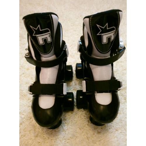 Rookie black and white RKE-SKA 0005 kids roller skates