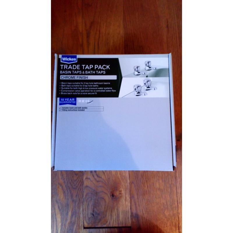 Bath and Basin Chrome Taps - BRAND NEW