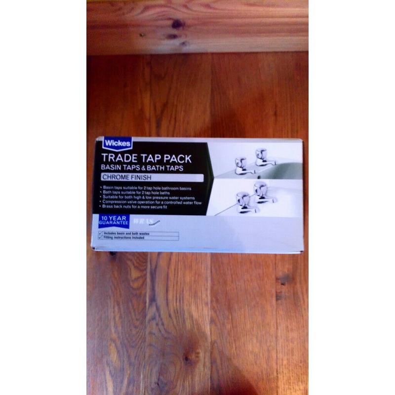 Bath and Basin Chrome Taps - BRAND NEW