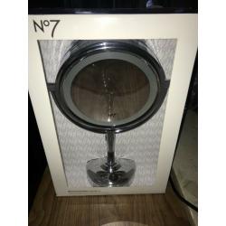 No7 Silver Illuminated Makeup Mirror