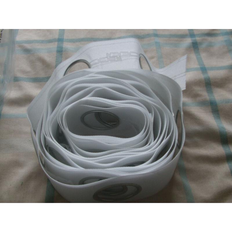 Curtain Eyelet Heading 200 inches (40 Eyes) tape. 48 eyelet rings still in packets Surplus items