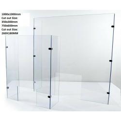 Sneeze Guard Counter Cough Screen Clear Virus Plastic Shield Protection