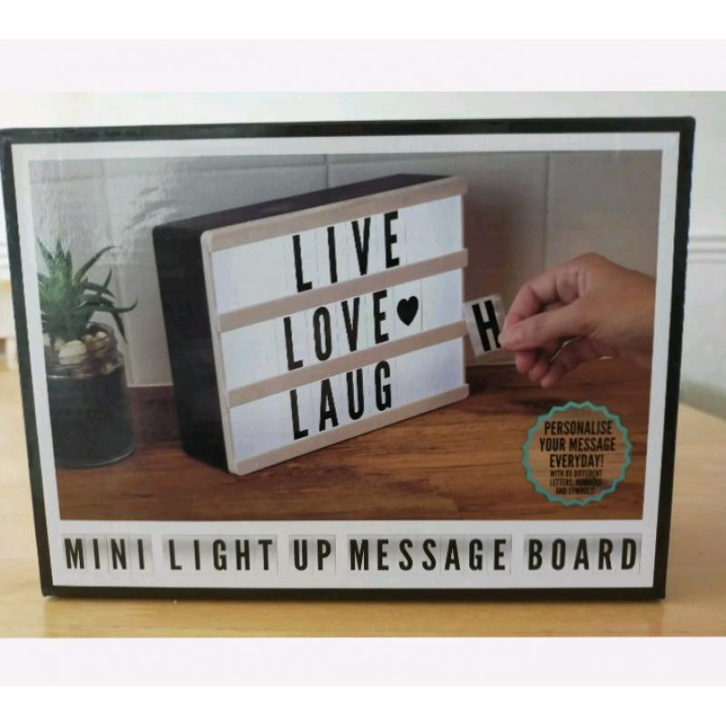 Mini Light Up Message Board.