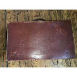 BEAUTIFUL UNIQUE Medium Brown Vintage Leather Trunk