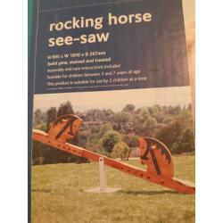Wooden see saw