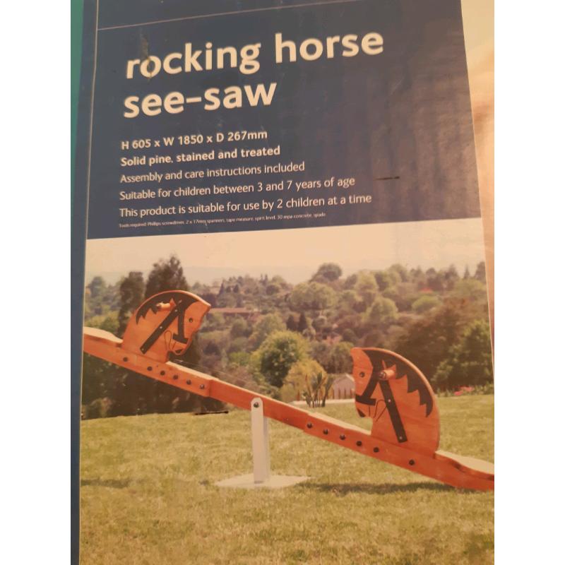 Wooden see saw