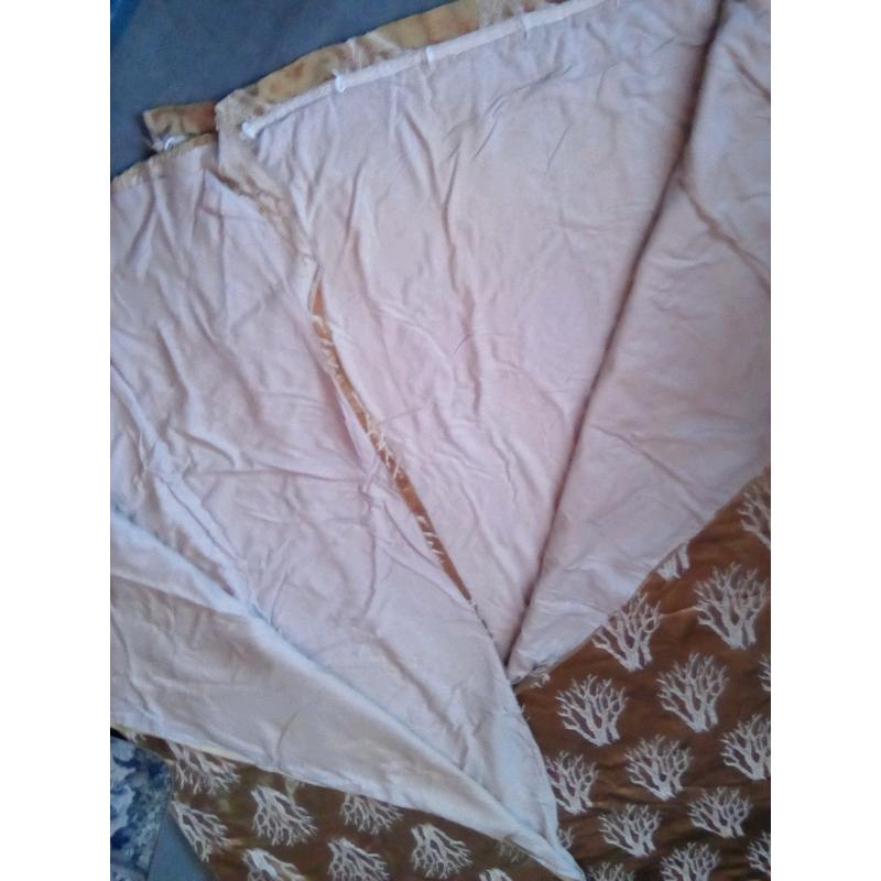 Vintage lined curtains