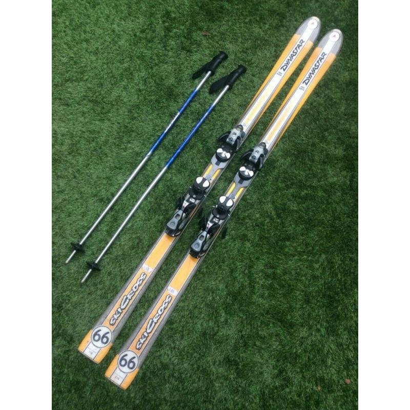 Dynastar 66 Skicross skis and poles