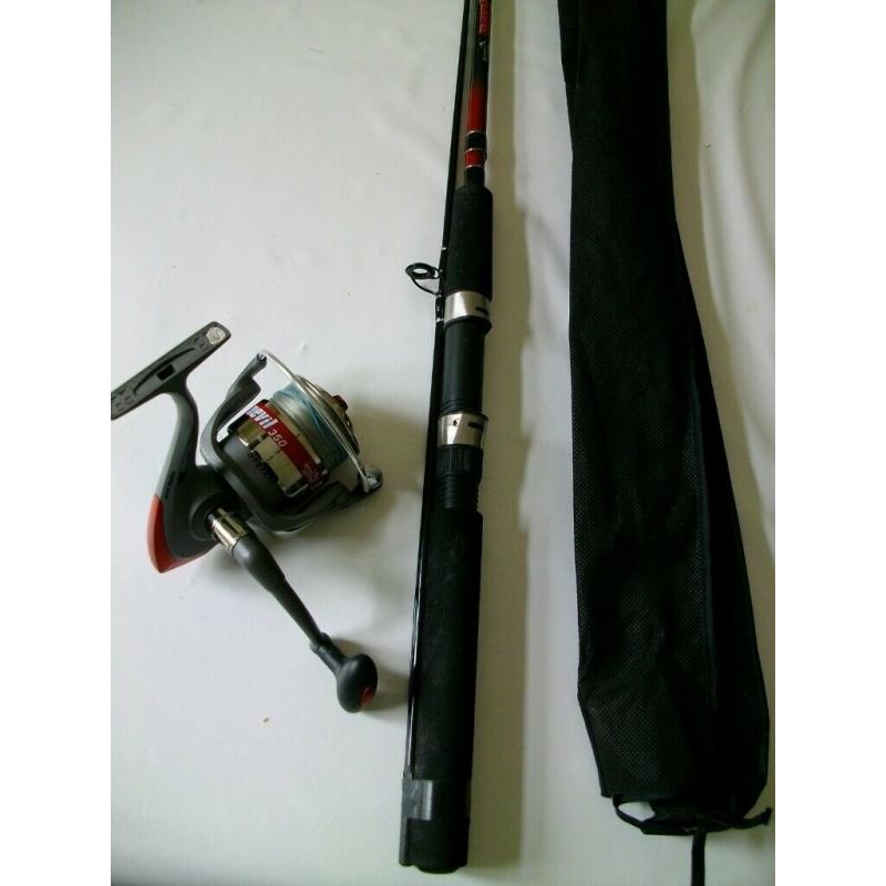 Jarvis Walker DEVIL 6'6" Spinning Rod + Jarvis Walker DEVIL 350 Fishing Reel