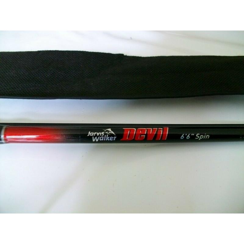 Jarvis Walker DEVIL 6'6" Spinning Rod + Jarvis Walker DEVIL 350 Fishing Reel