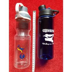2 Plastic Water Bottles