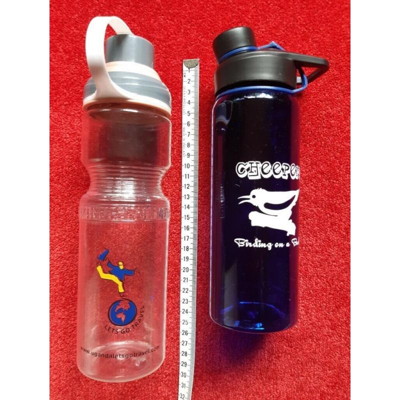 2 Plastic Water Bottles