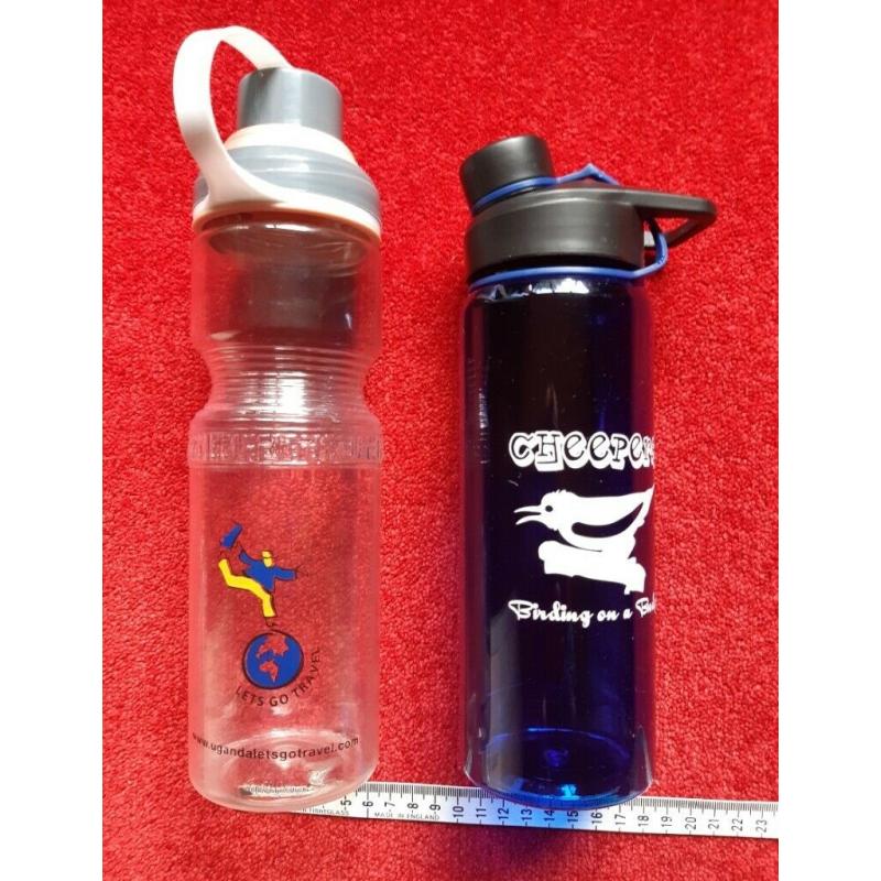 2 Plastic Water Bottles