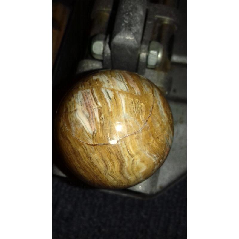 2 ceramic night sky jasper eggs and 2 other eggs