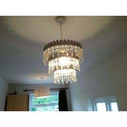 two beautiful and elegant ceiling light shades or fittings