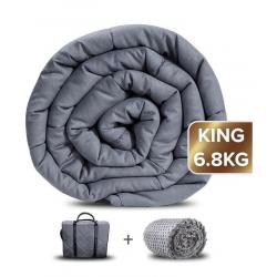 Weighted blanket with cover and hold-all