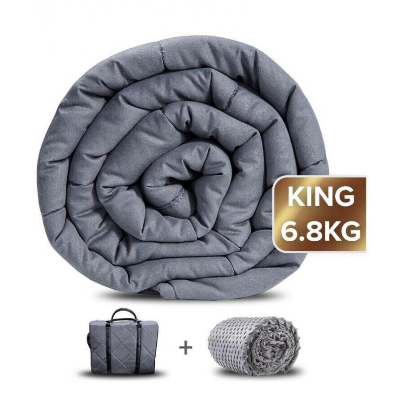 Weighted blanket with cover and hold-all