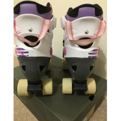 Roller Skates/Boots. Adjustable size Fits UK 1-4