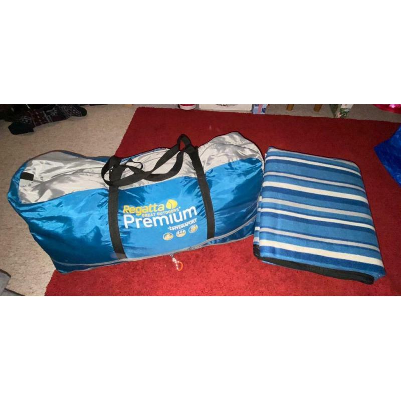 Regatta Premium 4 Man Weekend Family Tent with Carpet