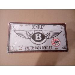Tin wall plaques, Harley, Bentley, Marylin Monro, VW van etc