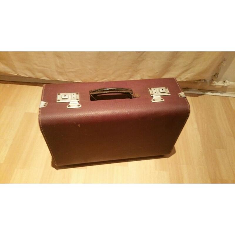 Antique 1920's Distressed STOCKDALES UK Large Travel Case Luggage Storage