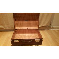 Antique 1920's Distressed STOCKDALES UK Large Travel Case Luggage Storage