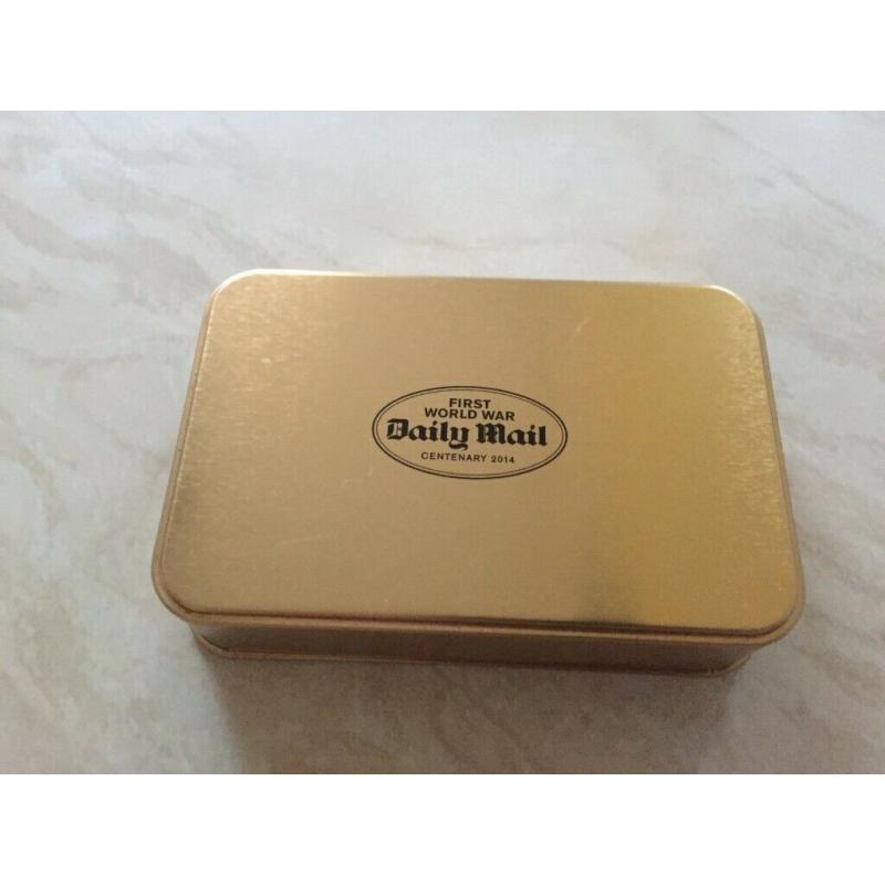 FIRST WORLD WAR CHRISTMAS TIN BOX FOR JEWELLERY