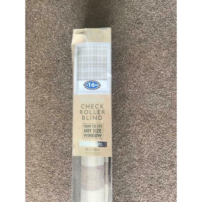 Brand New Natural Roller Blind L170cm W90cm R162