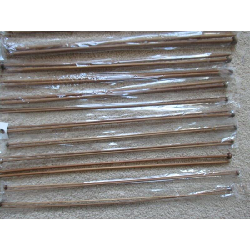 SET OF 16 PAIRS OF WOODEN BAMBOO METRIC KNITTING NEEDLES FROM 2mm to 10mm