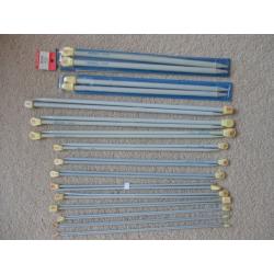 SET OF 14 PAIRS OF MILWARD METRIC KNITTING NEEDLES FROM 2 3/4mm to 10mm